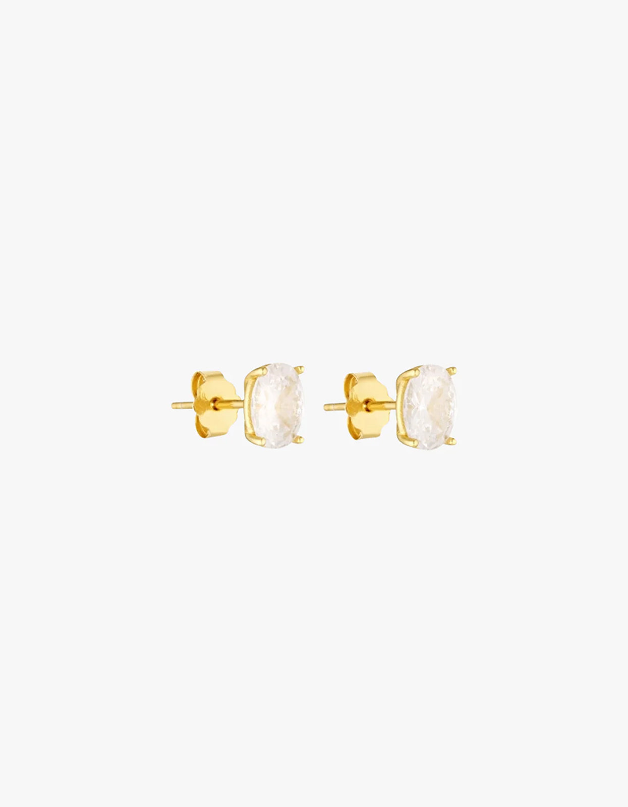 Oval Studs - Gold