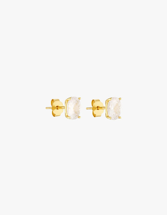 Oval Studs - Gold