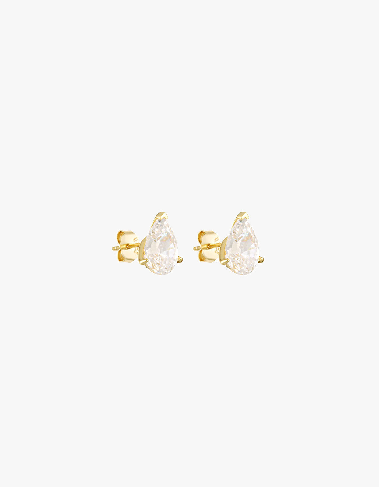 Pear Studs 2Ct - Gold