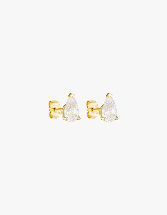 Pear Studs 1Ct - Gold