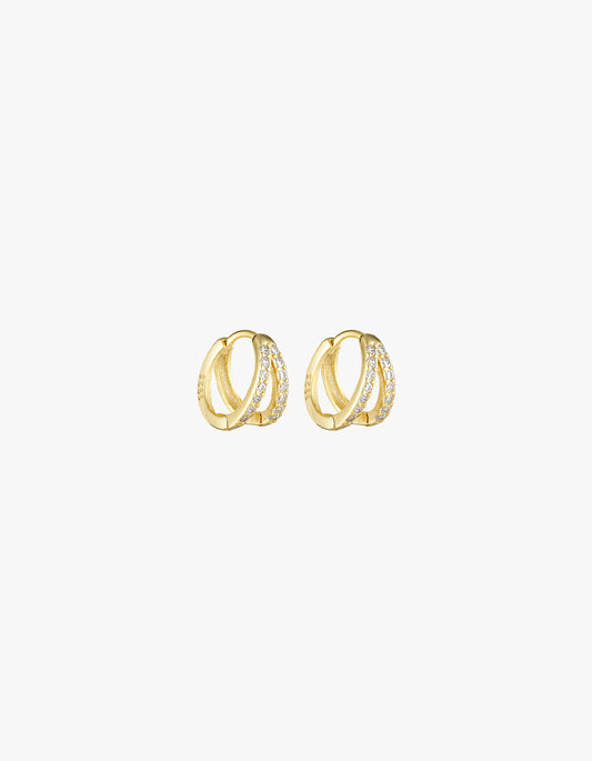 Double Angel Huggies - 18K Gold Vermeil