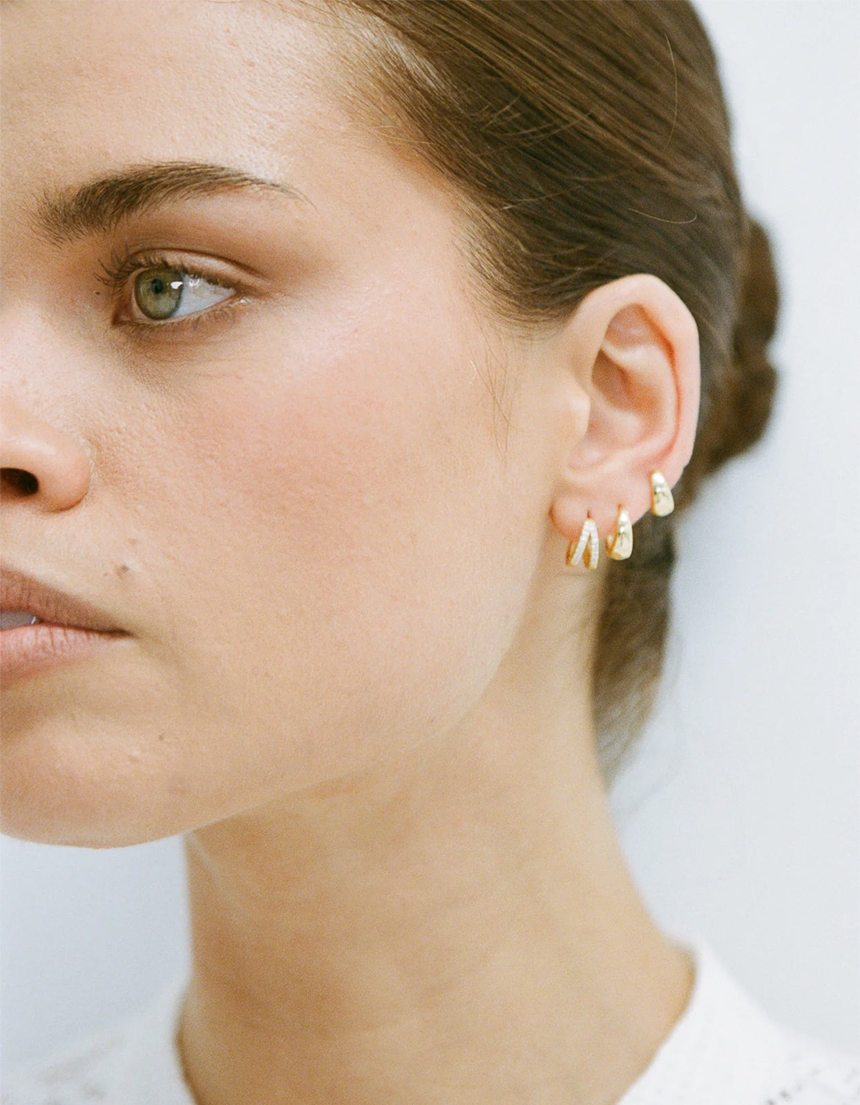 Double Angel Huggies - 18K Gold Vermeil