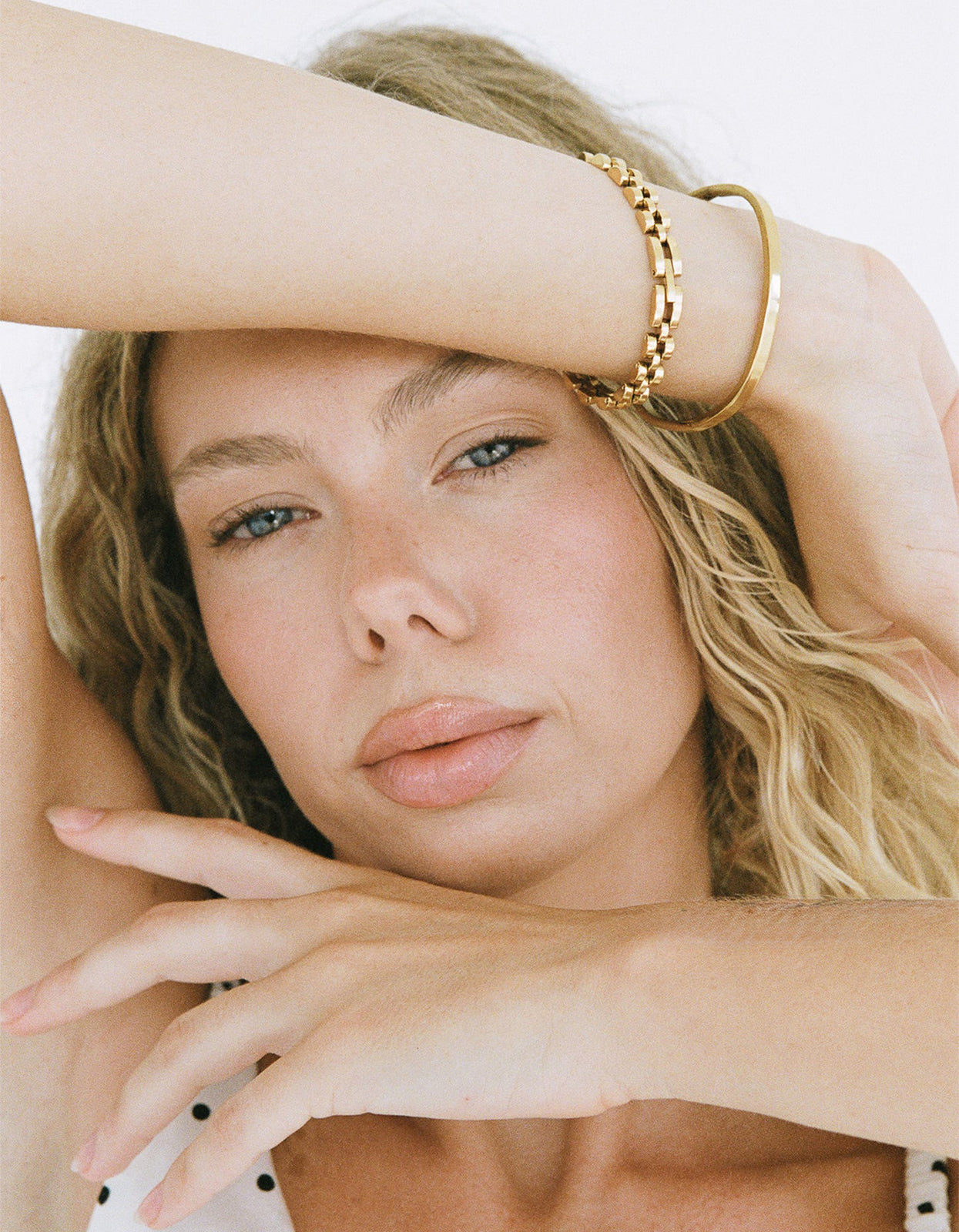 Fine Baby Link Bracelet M/L - Gold