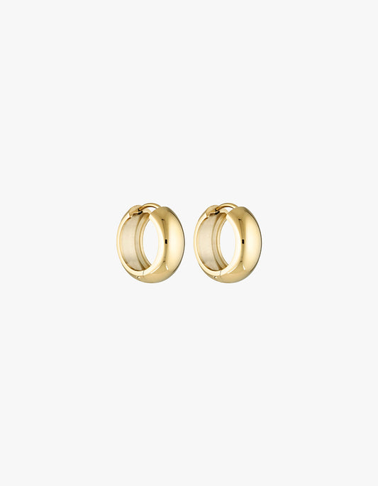 Petite Thick Huggies 18MM - 18K Gold Vermeil