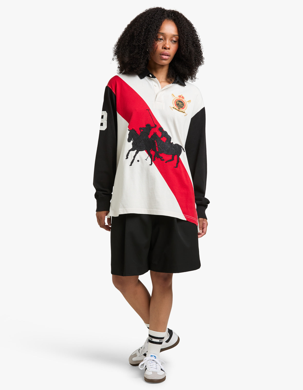 Knit Rugby Pullover - Deckwash White/Polo Black from Polo Ralph