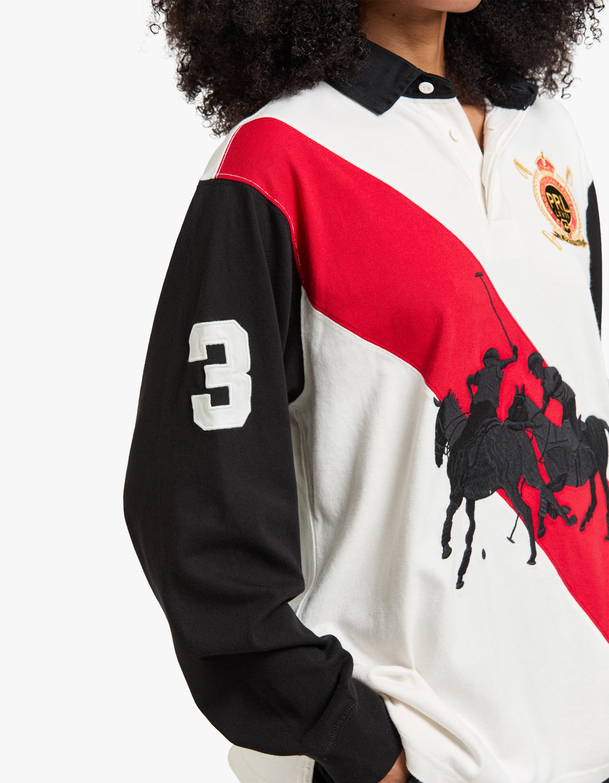 Knit Rugby Pullover - Deckwash White/Polo Black from Polo Ralph