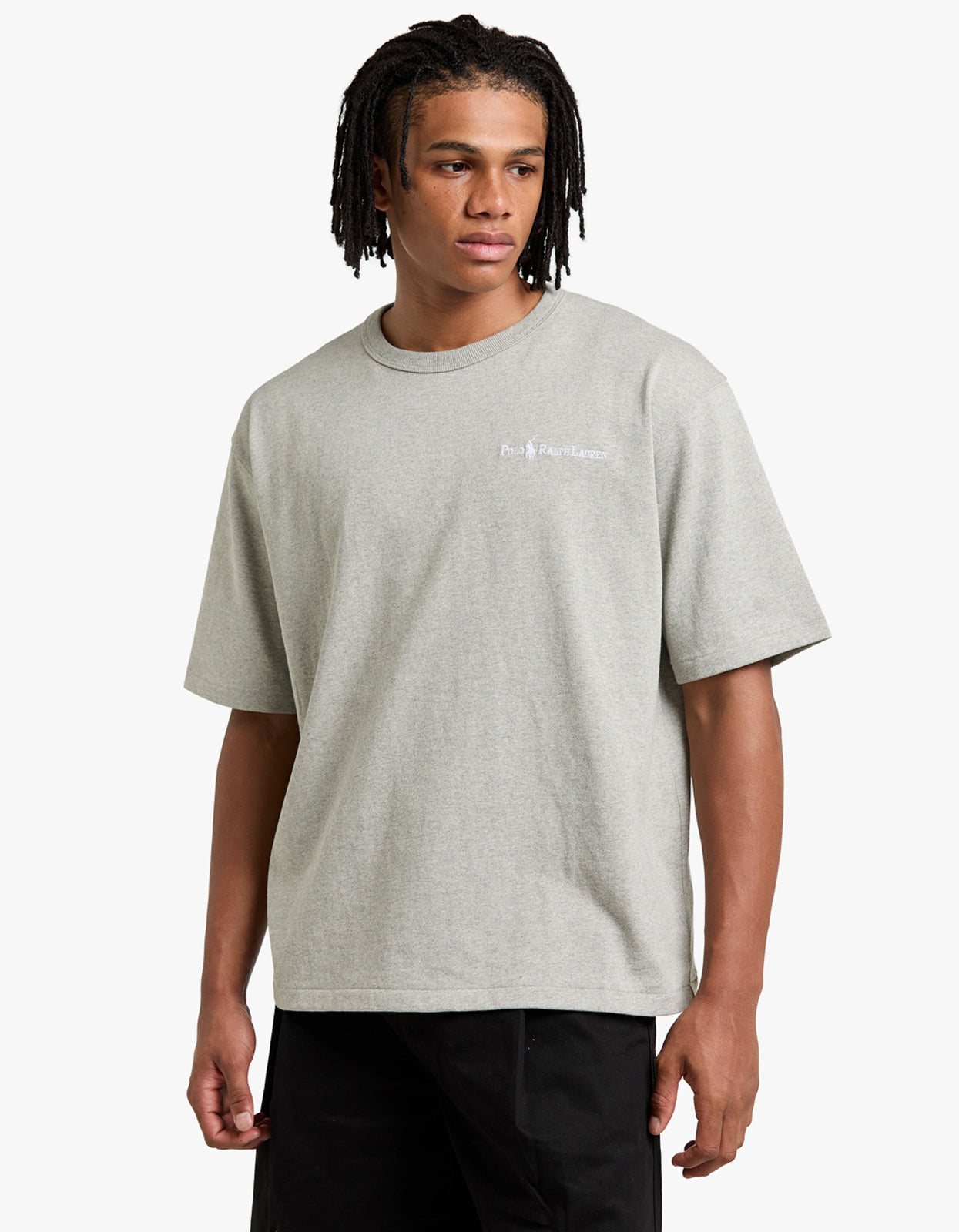 Relaxed Fit Logo Jersey T Shirt - Dark Sport Heather