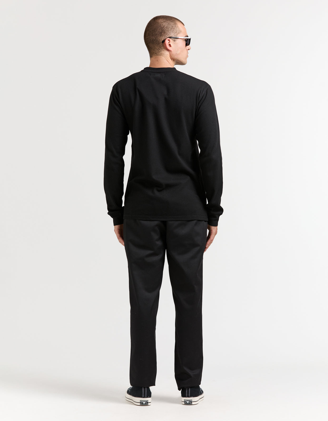 Prescott Waffle - Black