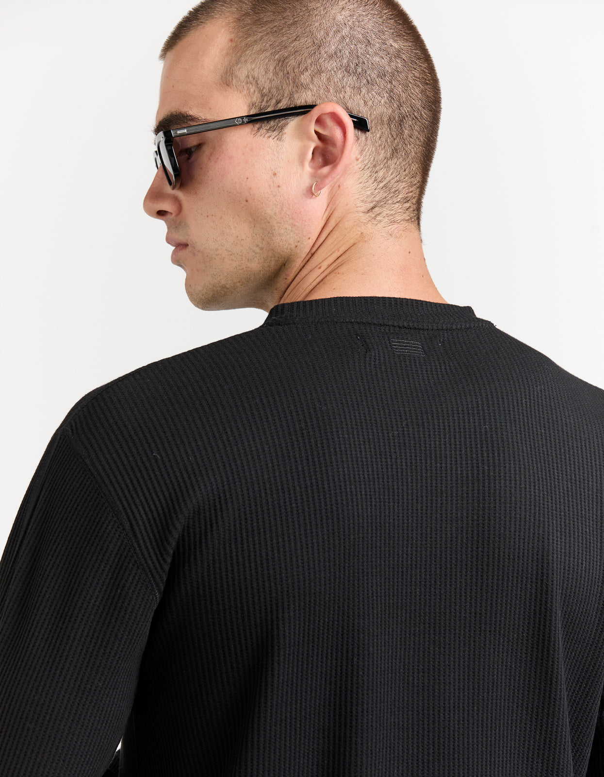 Prescott Waffle - Black