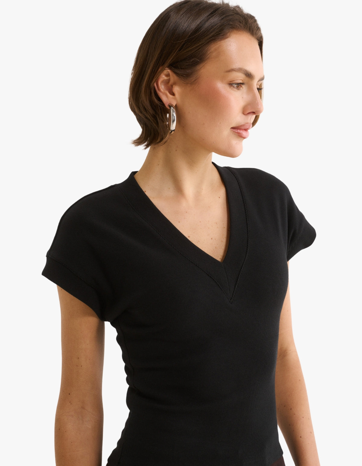 Kelly V Tee - Black