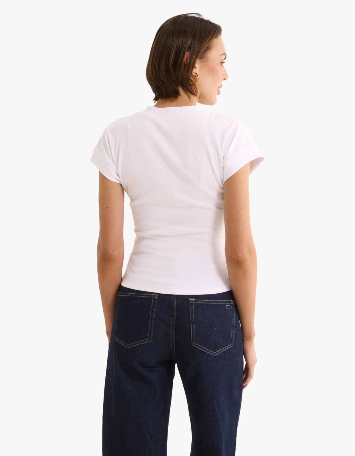 Kelly V Tee - Optic White