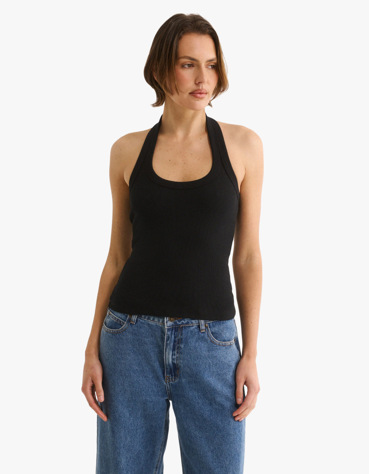 Harmony Halter Tank - Black