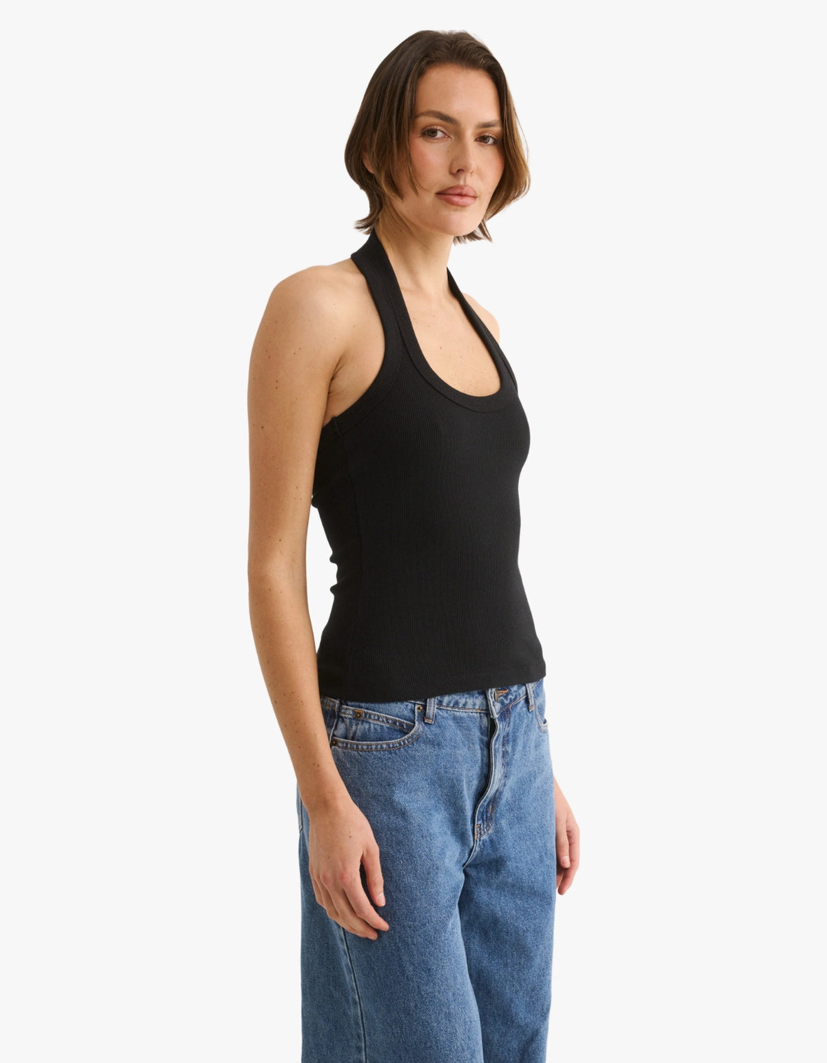 Harmony Halter Tank - Black
