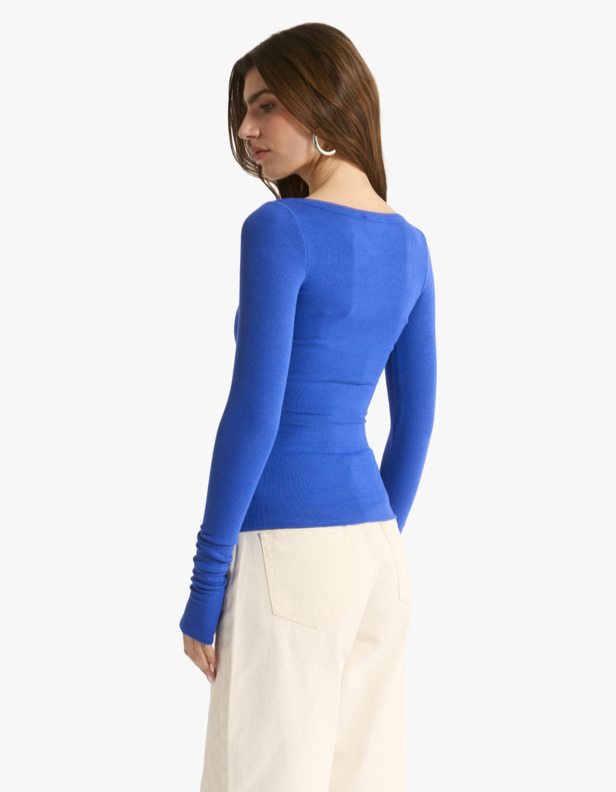 Nina Scoop Long Sleeve - Cobolt