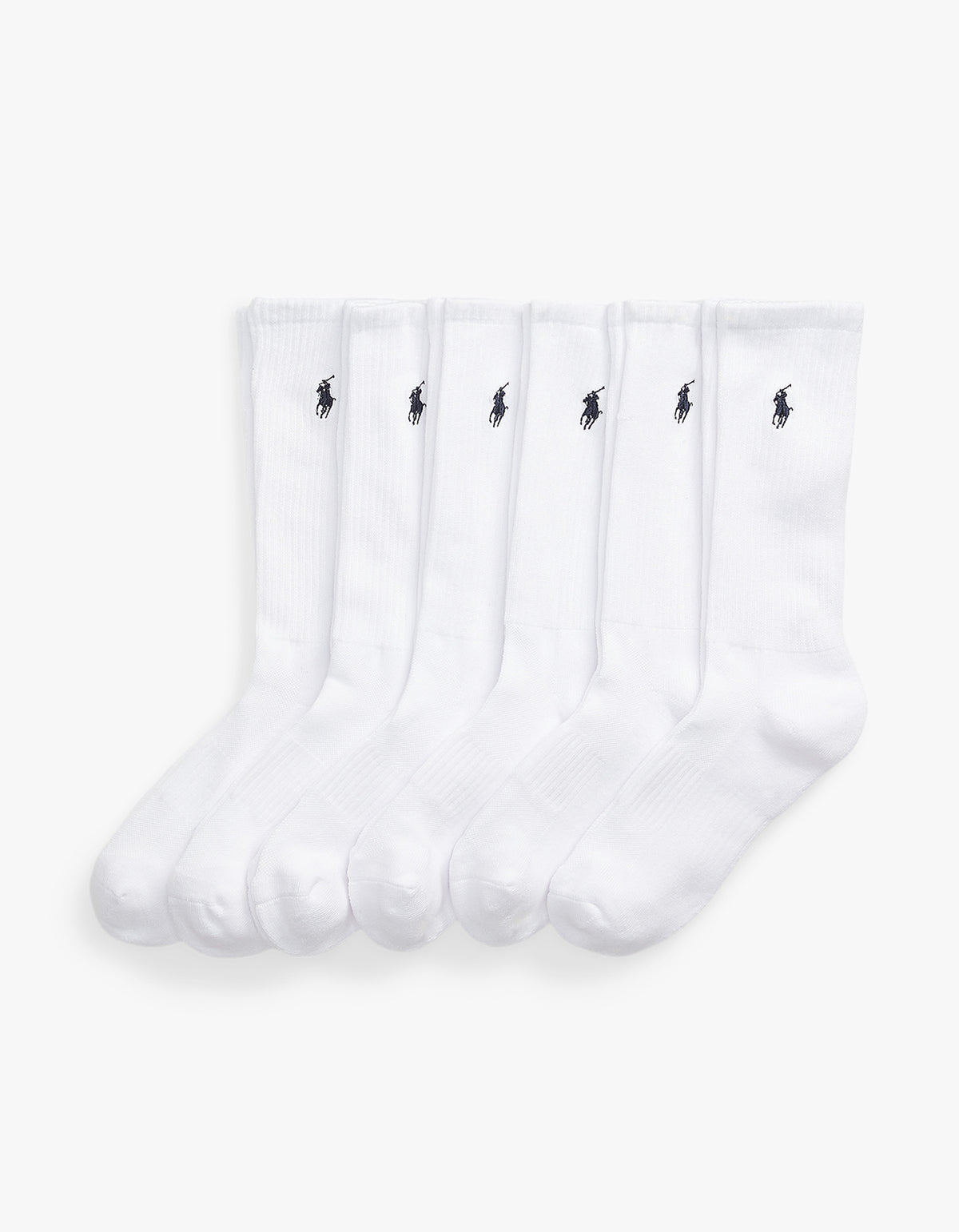 Cotton Blend Crew Sock 6-Pack - White
