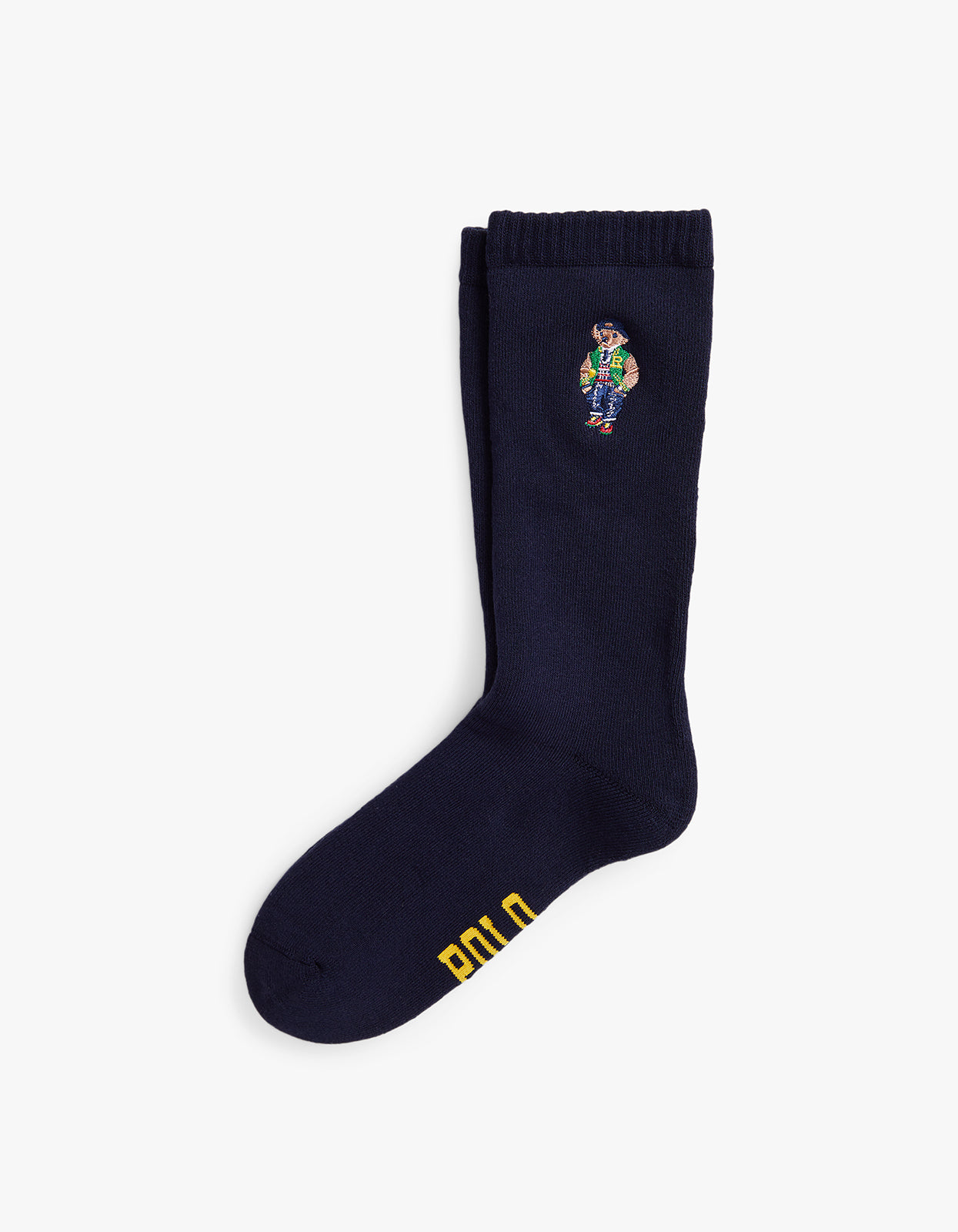 Heritage Bear Crew Sock - Cruise Navy