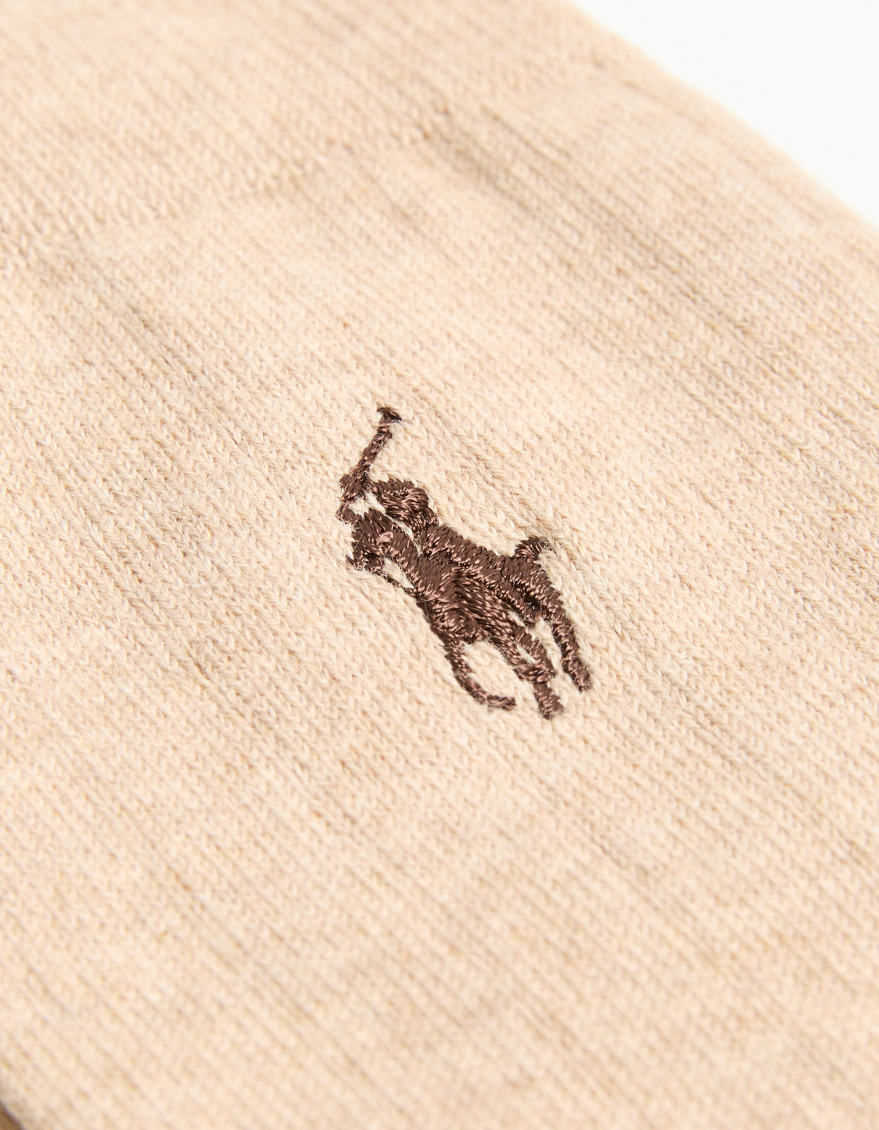 Mens Cotton Dress Crew Socks 2 Pack - Classic Camel Heather/Andover Cream