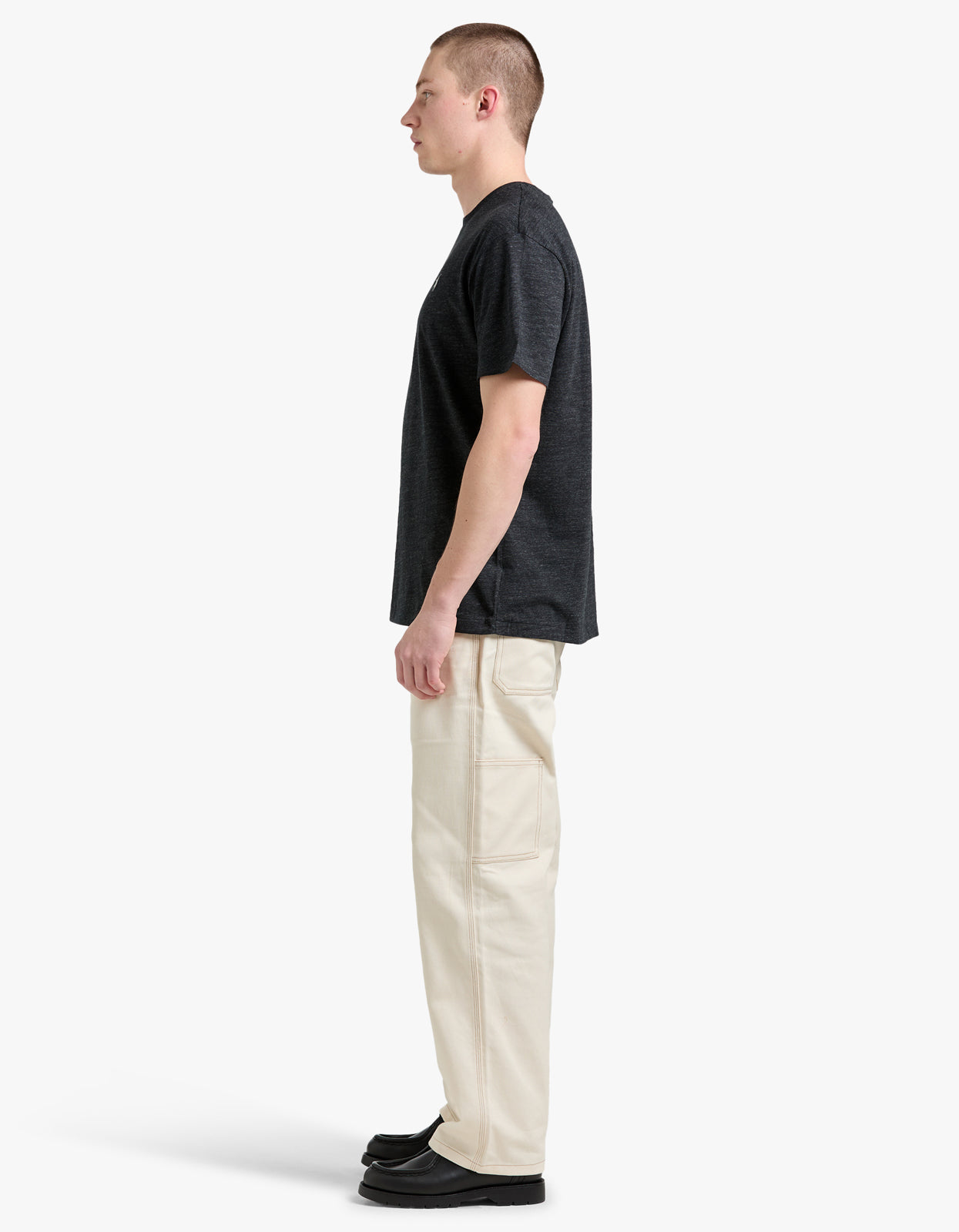 Short Sleeve T Shirt - Black Marl Heather/C9590