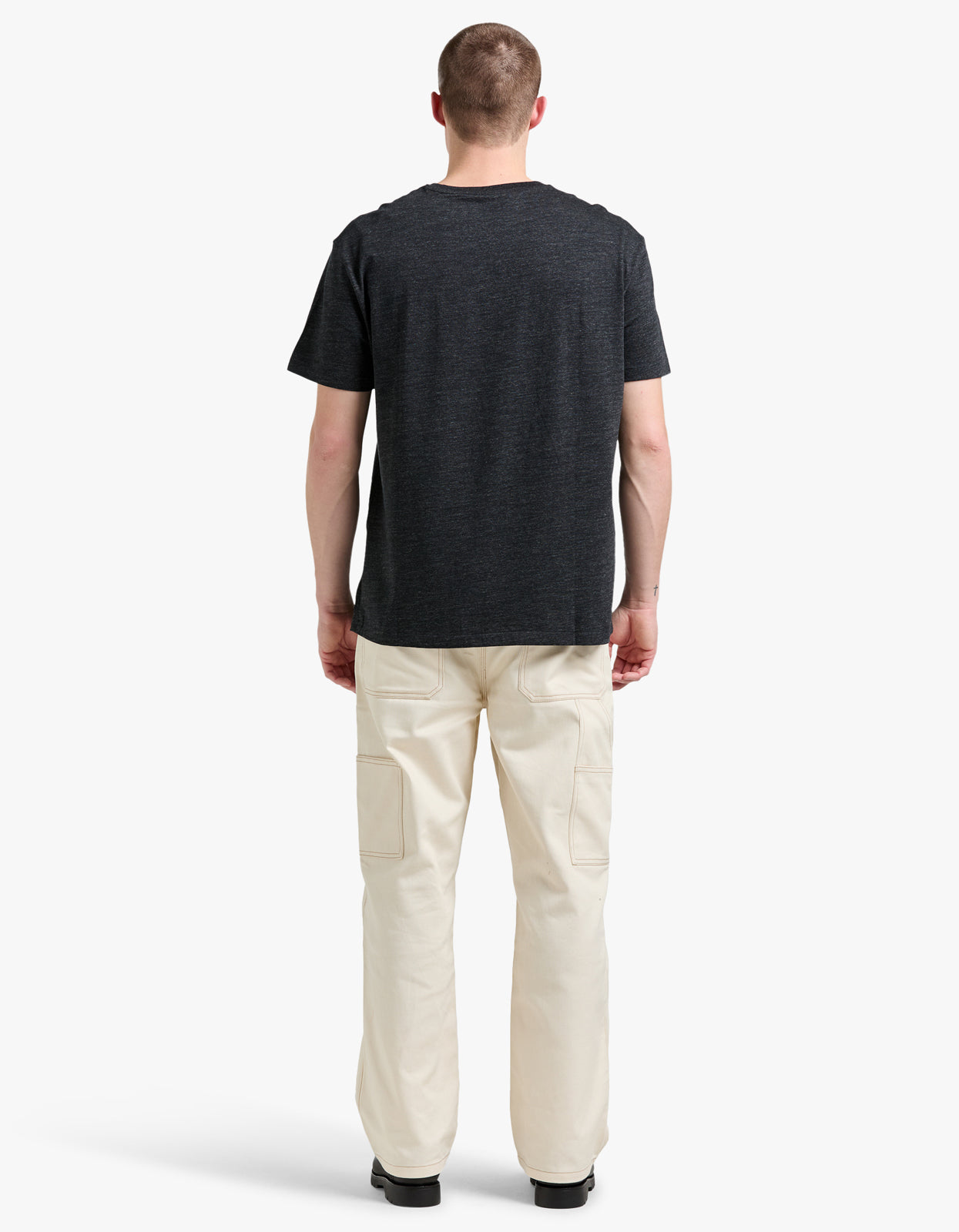 Short Sleeve T Shirt - Black Marl Heather/C9590