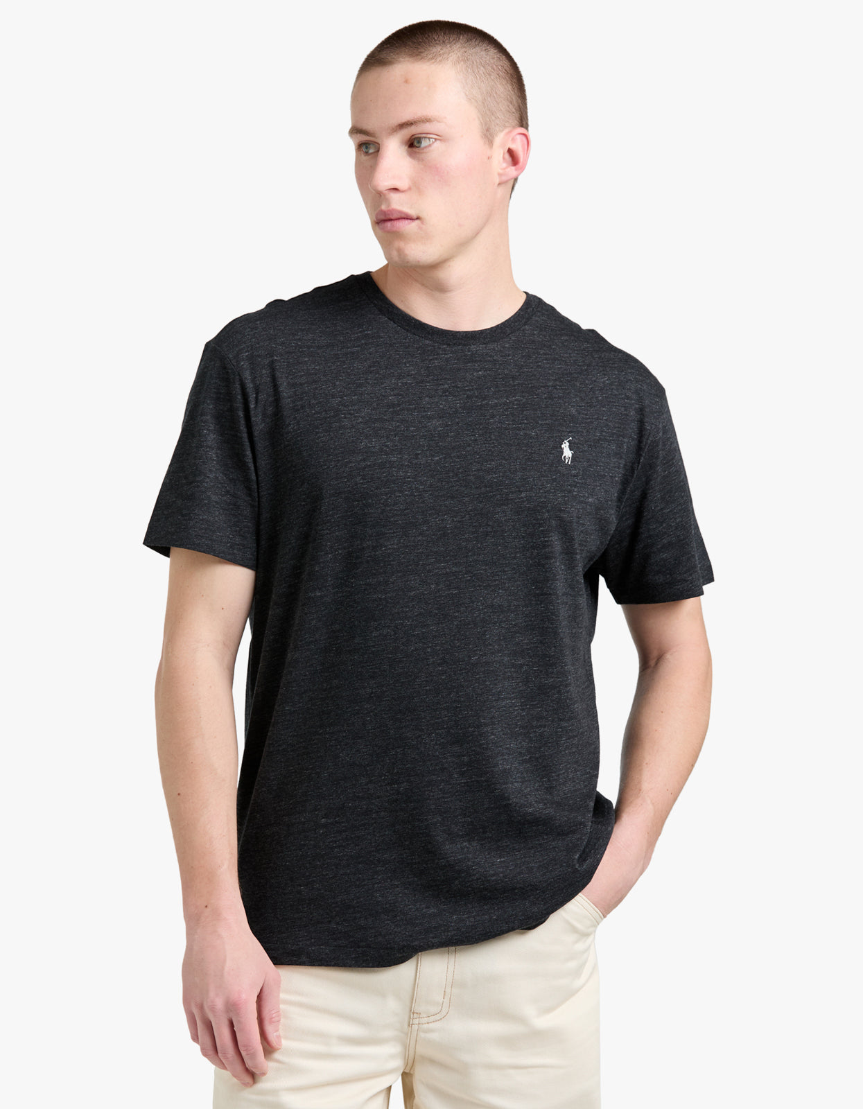 Short Sleeve T Shirt - Black Marl Heather/C9590