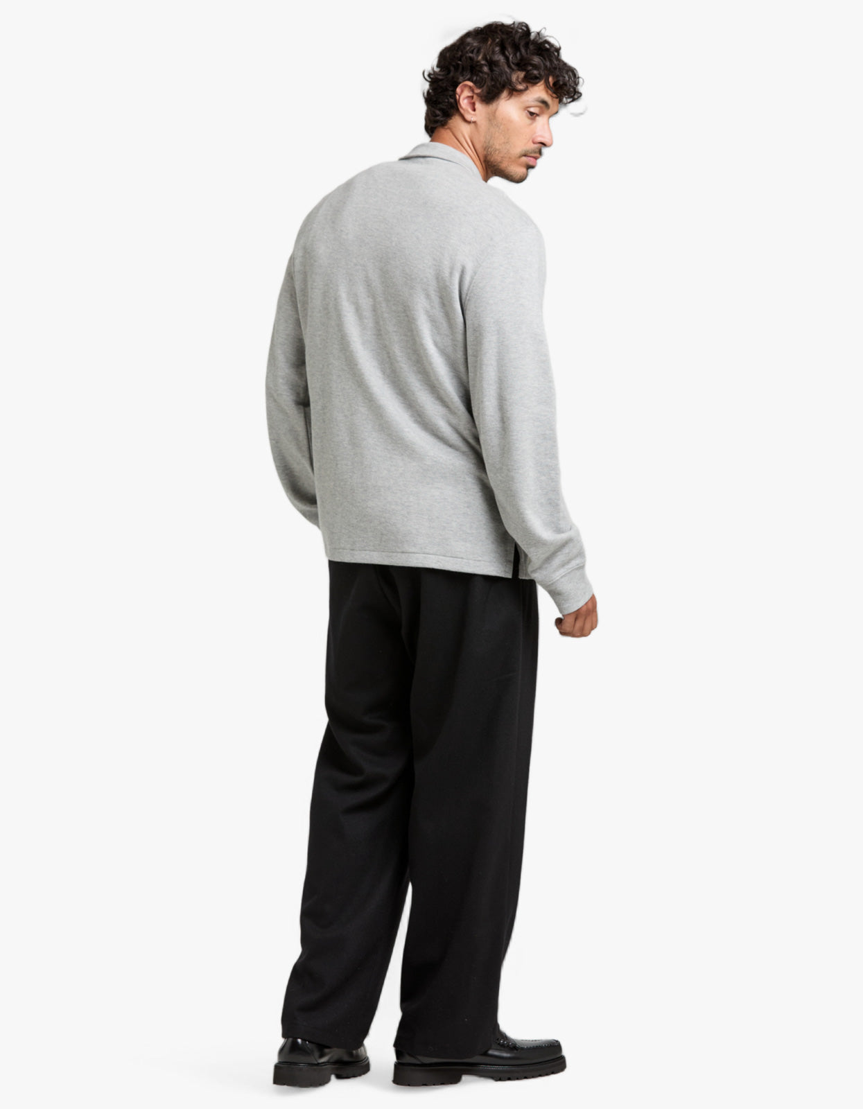 Estate Rib Quarter Zip Pullover - Andover Heather
