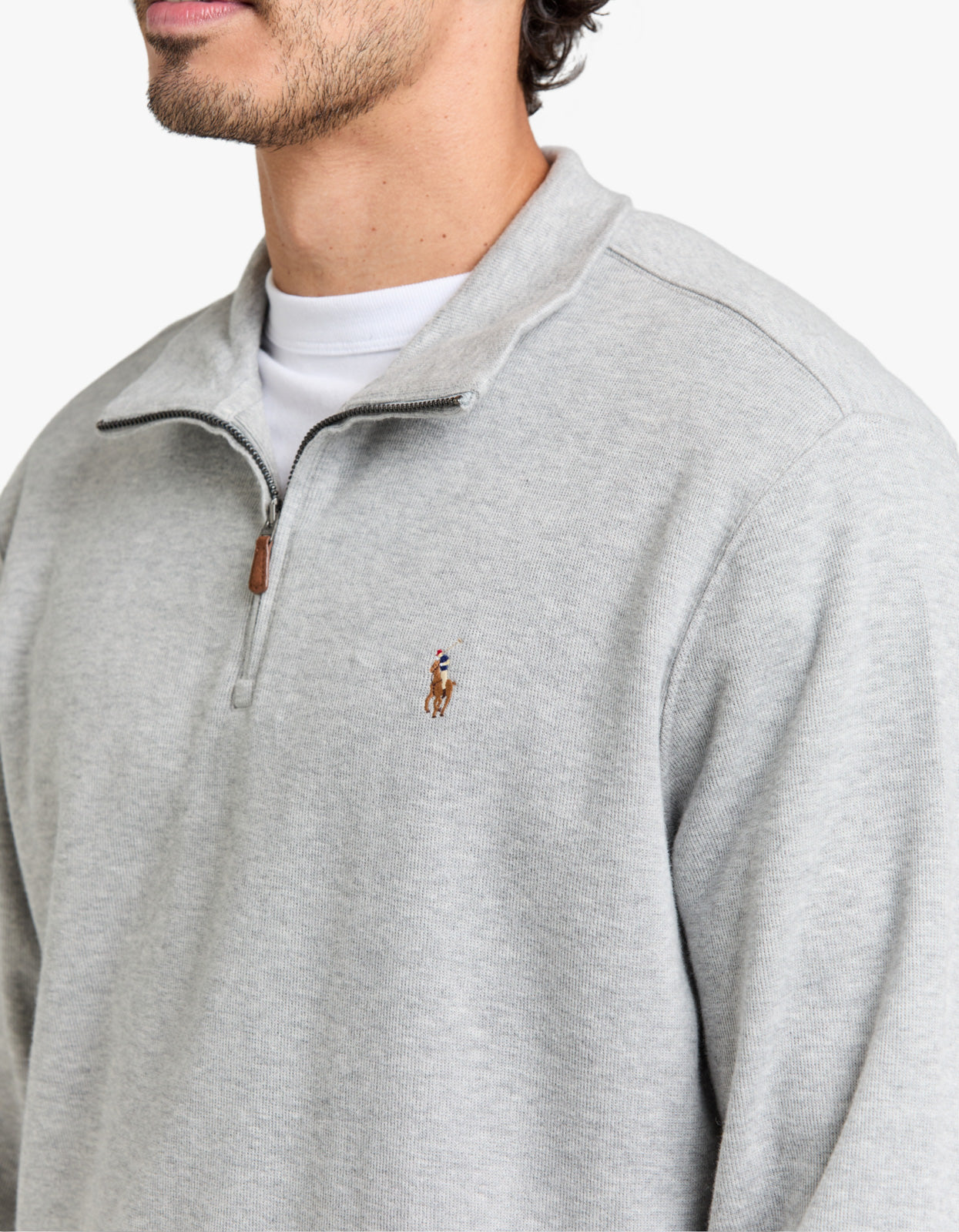 Estate Rib Quarter Zip Pullover - Andover Heather