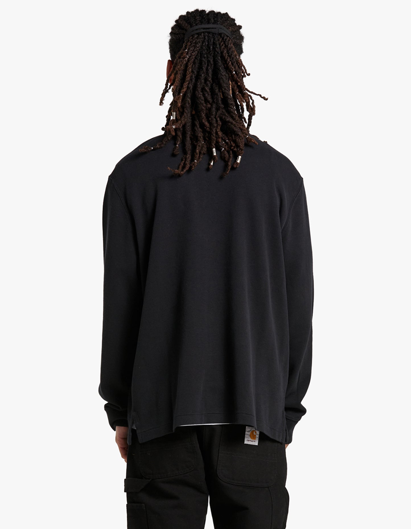 Estate Rib Quarter Zip Pullover - Polo Black