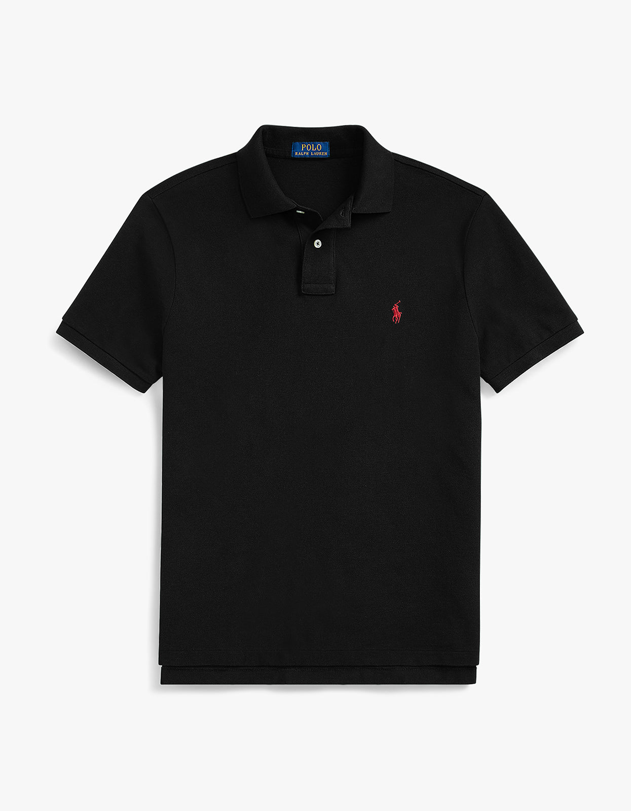 Custom Slim Fit Mesh S/S Polo Shirt - Polo Black/C3870