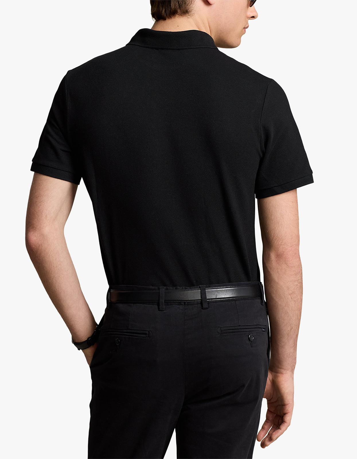 Classic Fit Mesh S/S Polo Shirt - Polo Black/C3870