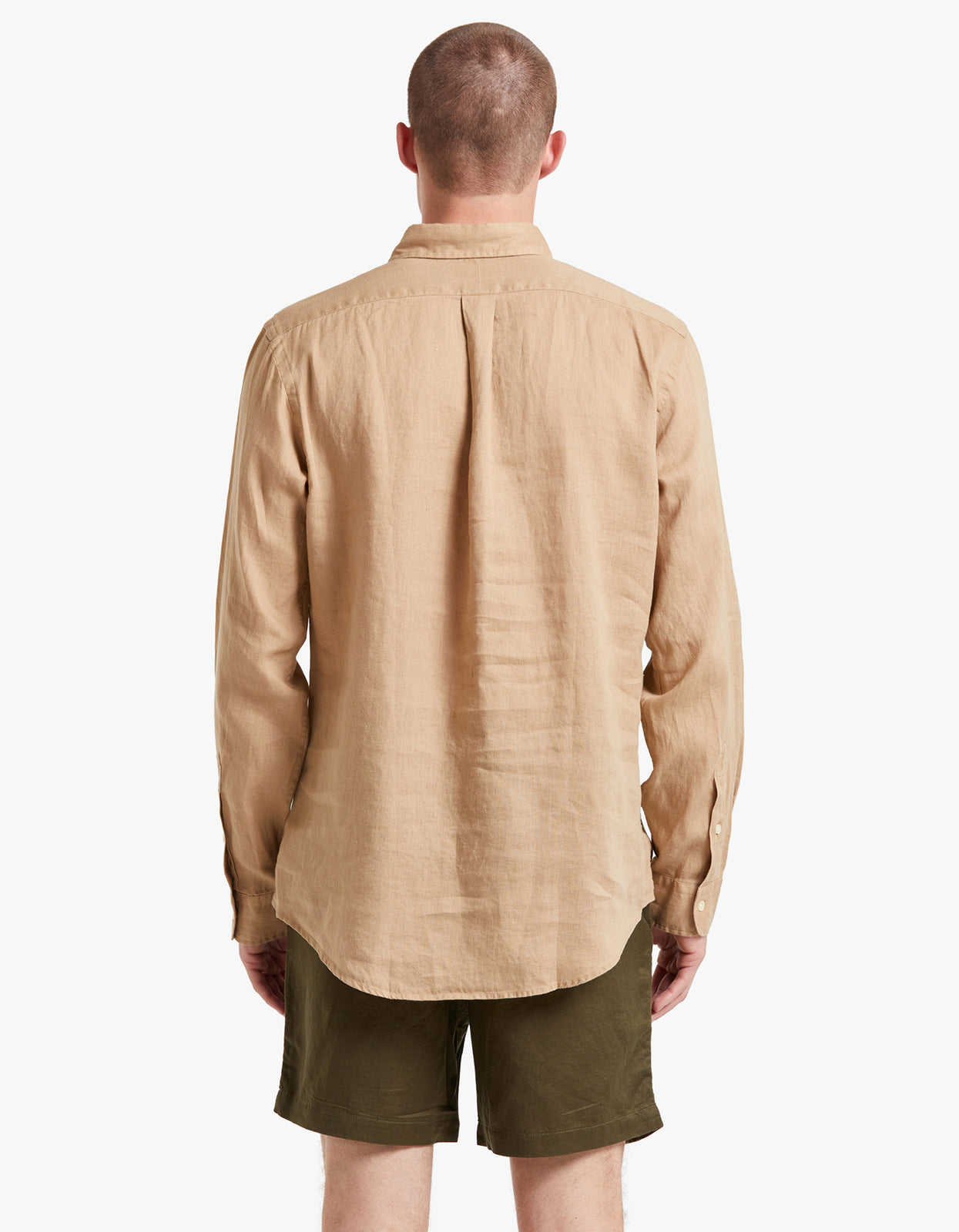 Superette  Long Sleeve Linen Sport Shirt - Vintage Khaki