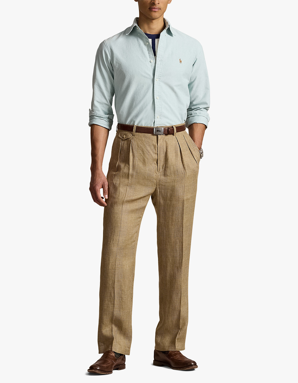 Custom Fit Long Sleeve Sport Shirt - Lovat