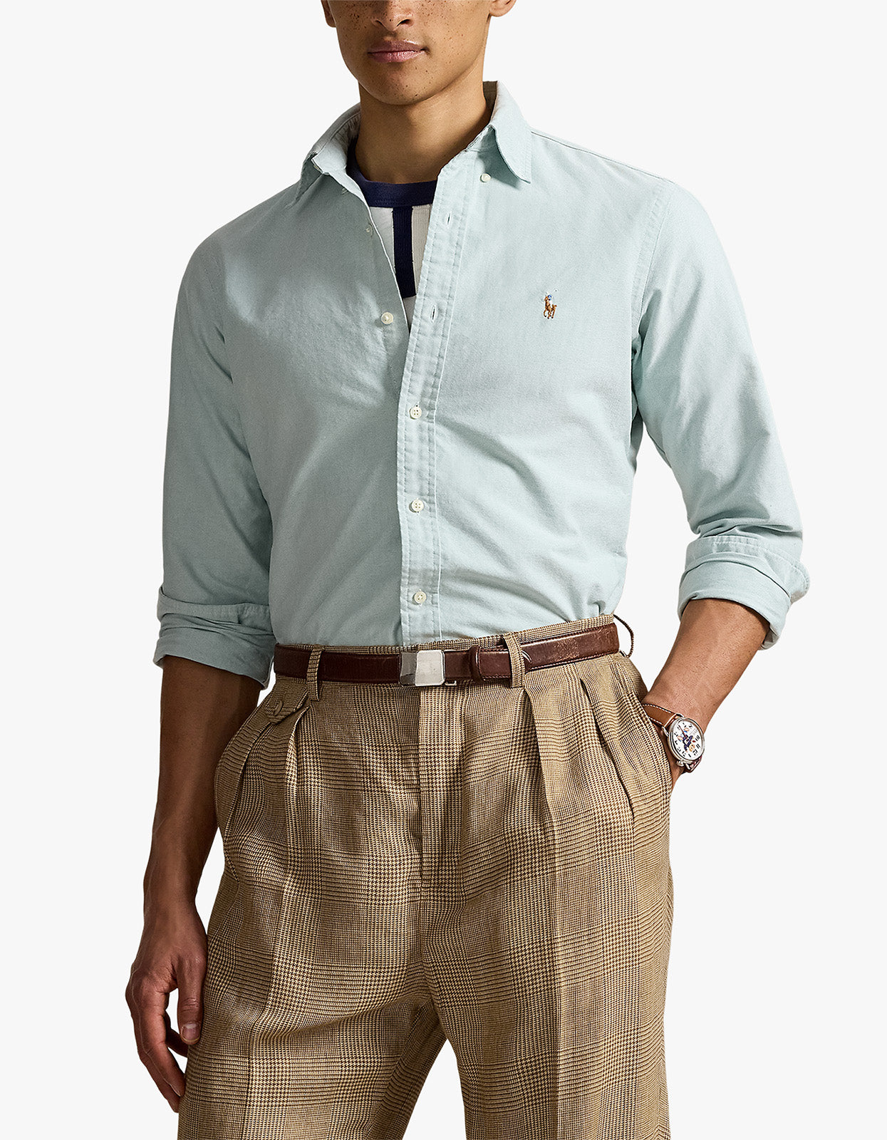 Custom Fit Long Sleeve Sport Shirt - Lovat