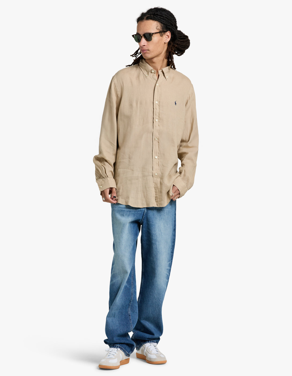 Long Sleeve Sport Shirt - Coastal Beige