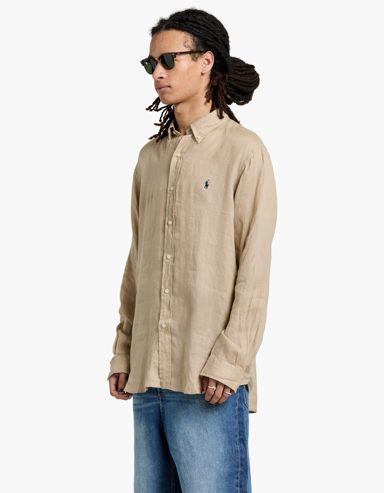 Long Sleeve Sport Shirt - Coastal Beige