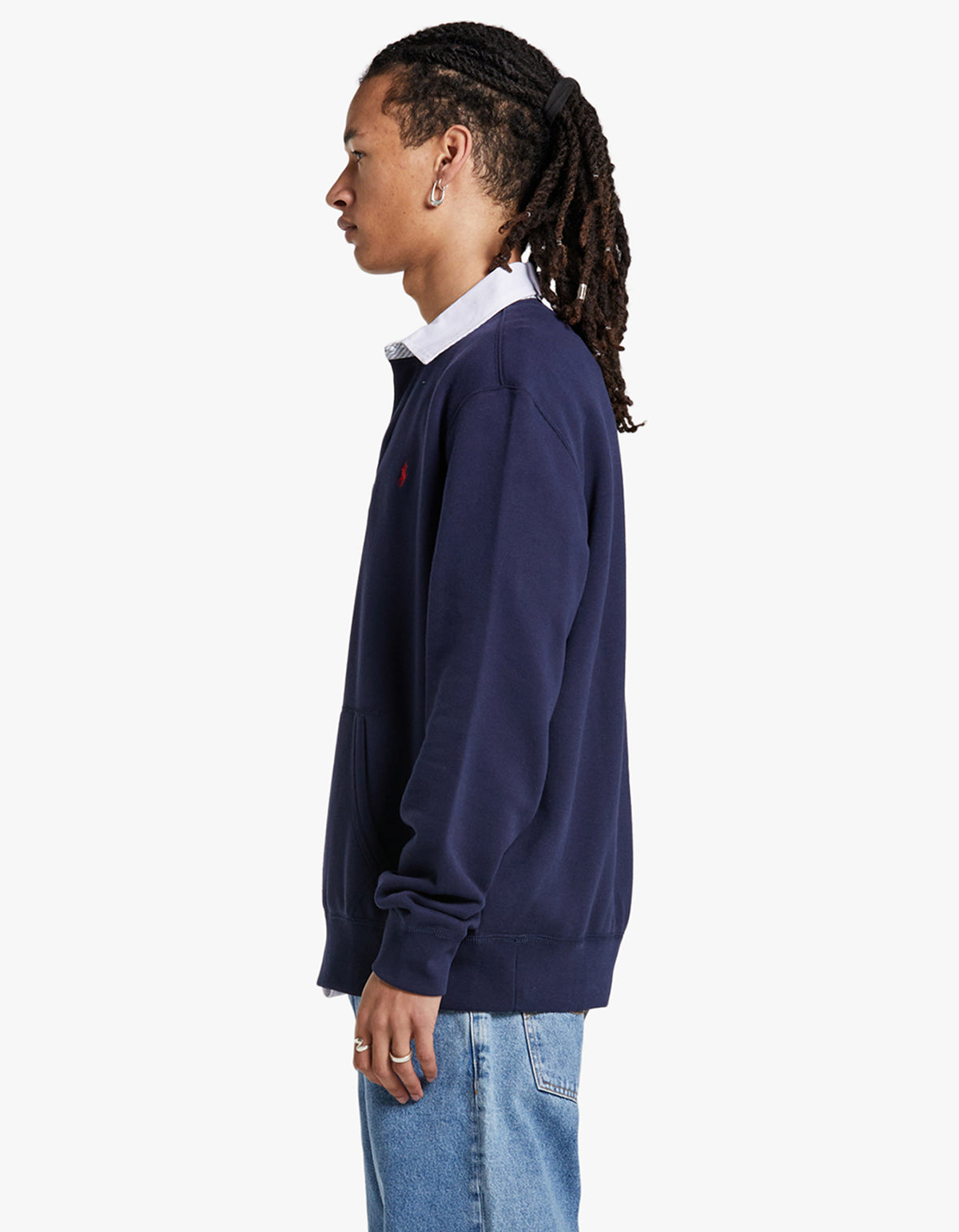 Superette | Long Sleeve Rugby Polo - Cruise Navy