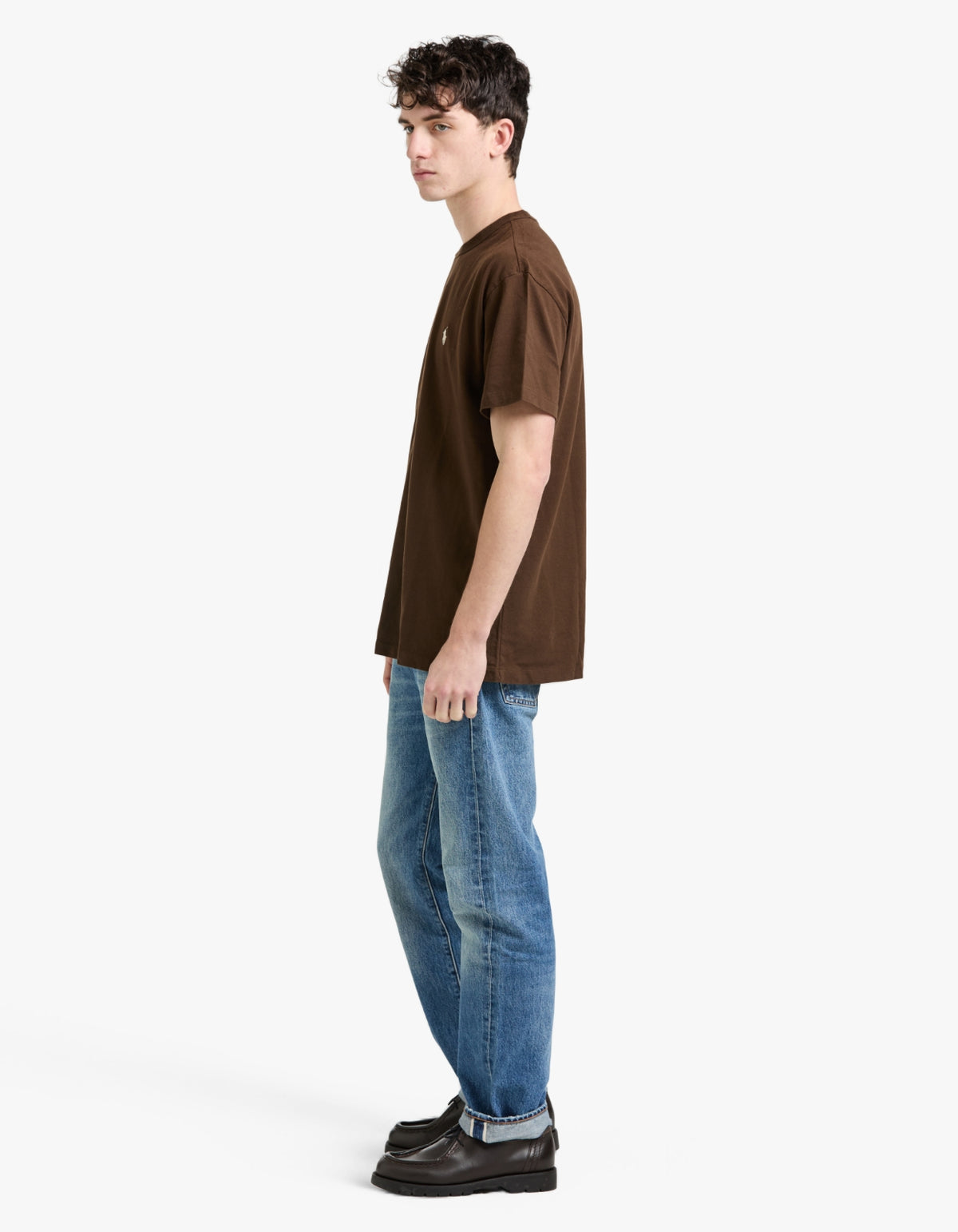 Classic Fit Jersey Crewneck T Shirt - Dark Beech