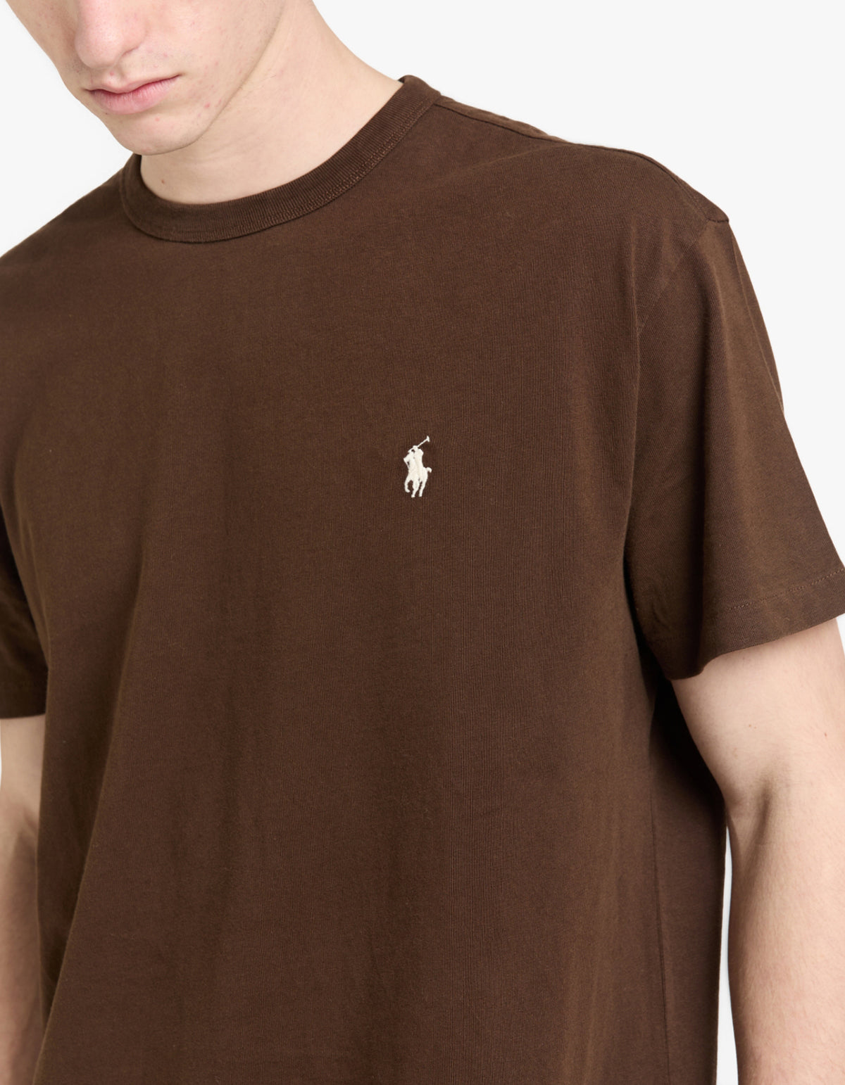 Classic Fit Jersey Crewneck T Shirt - Dark Beech