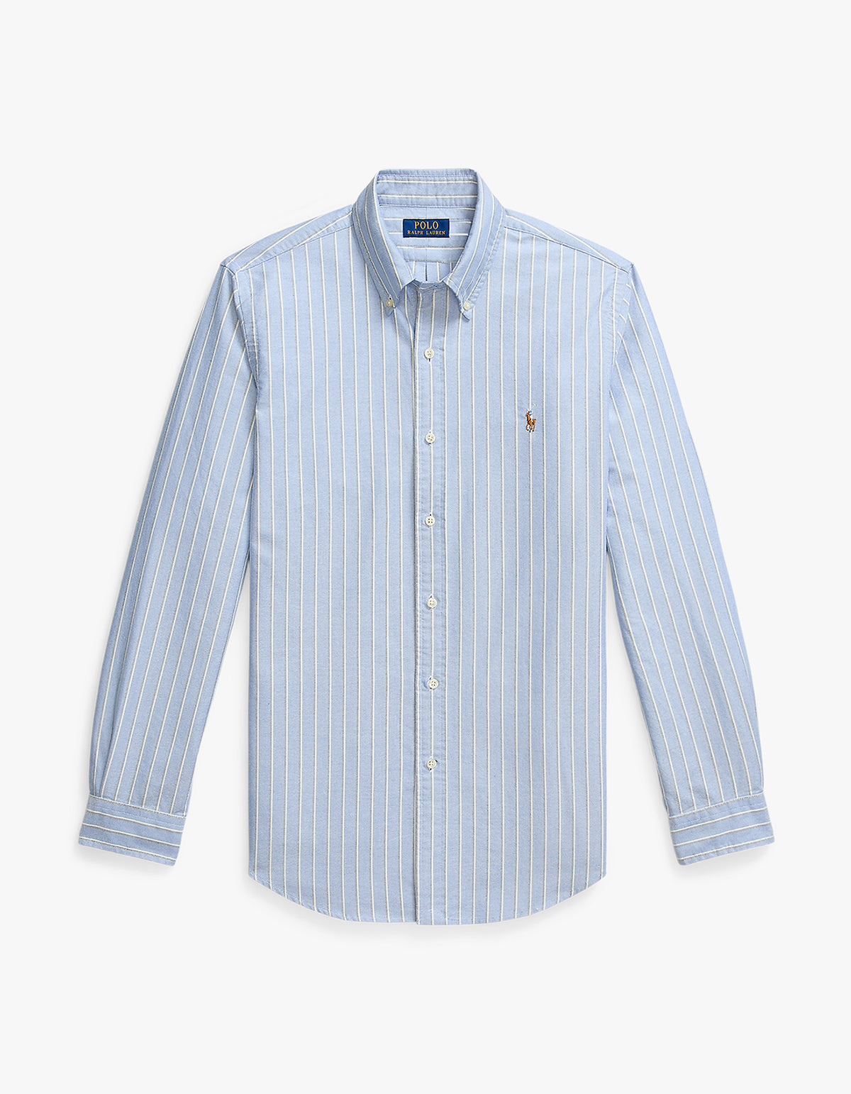 Custom Fit Striped Oxford Shirt - 6832A Blue Multi