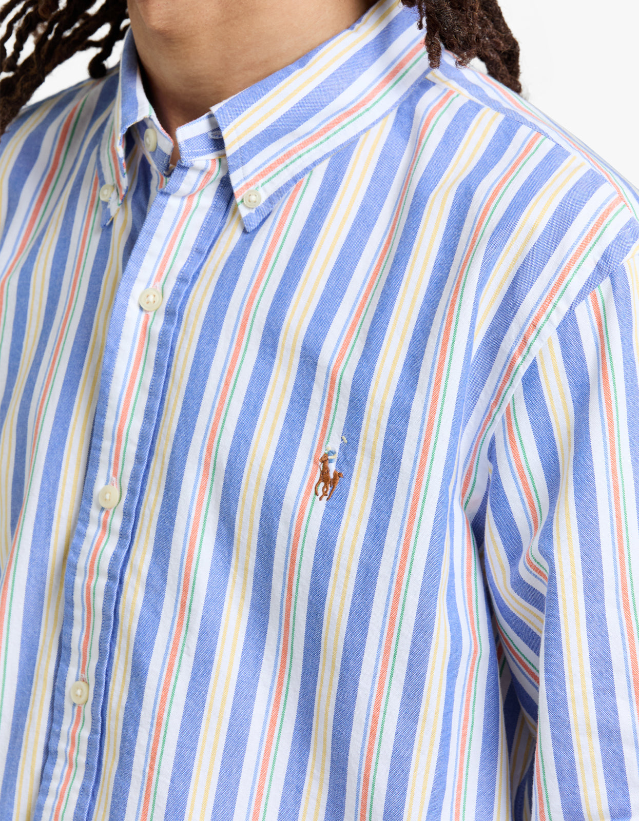 Long Sleeve Sport Shirt - 6268A Blue/White Multi