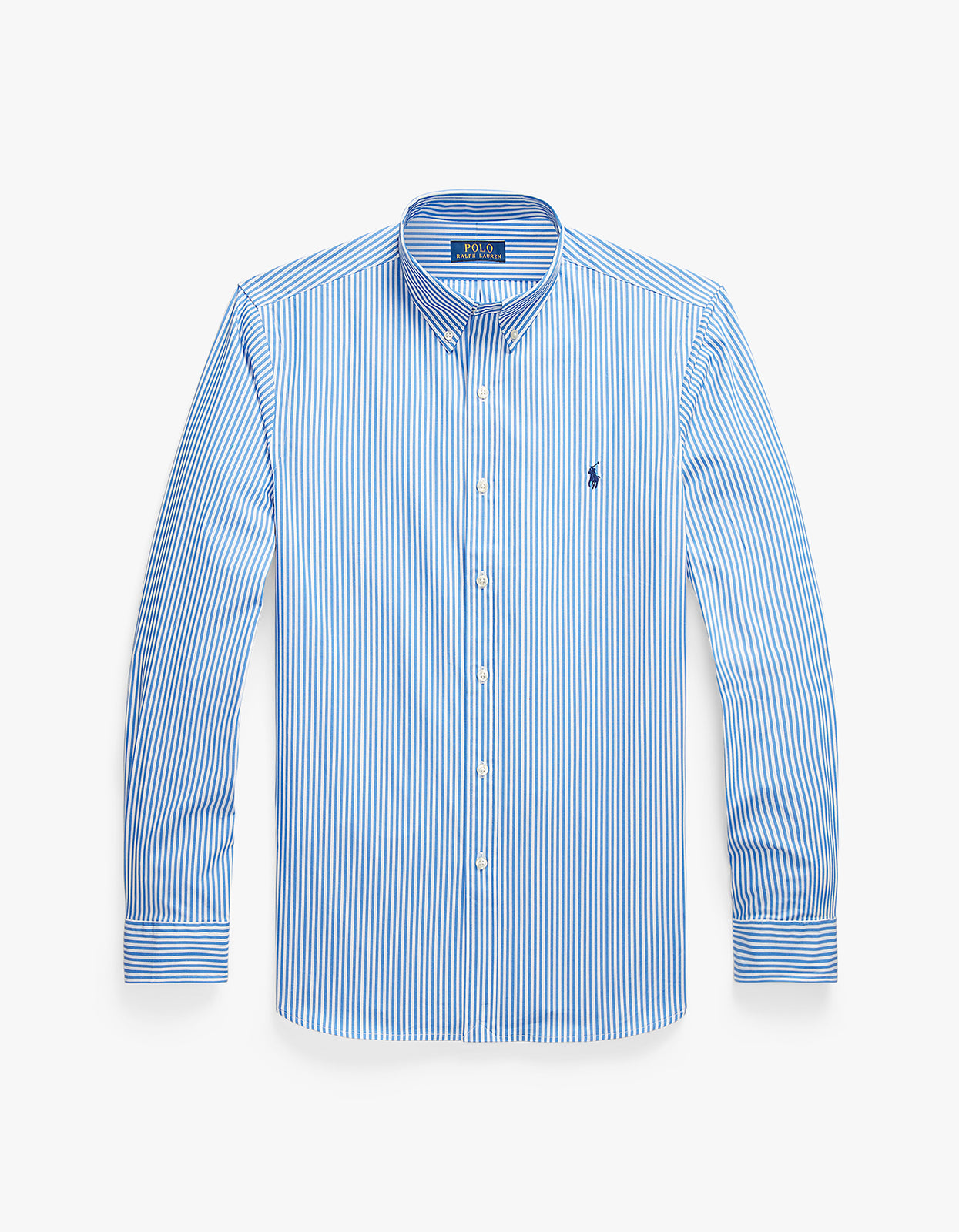 Long Sleeve Sport Shirt - 4655H Light Blue/White