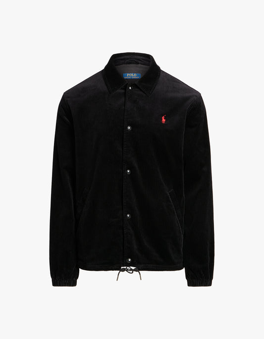 Lined Coachs Windbreaker Jacket - Polo Black