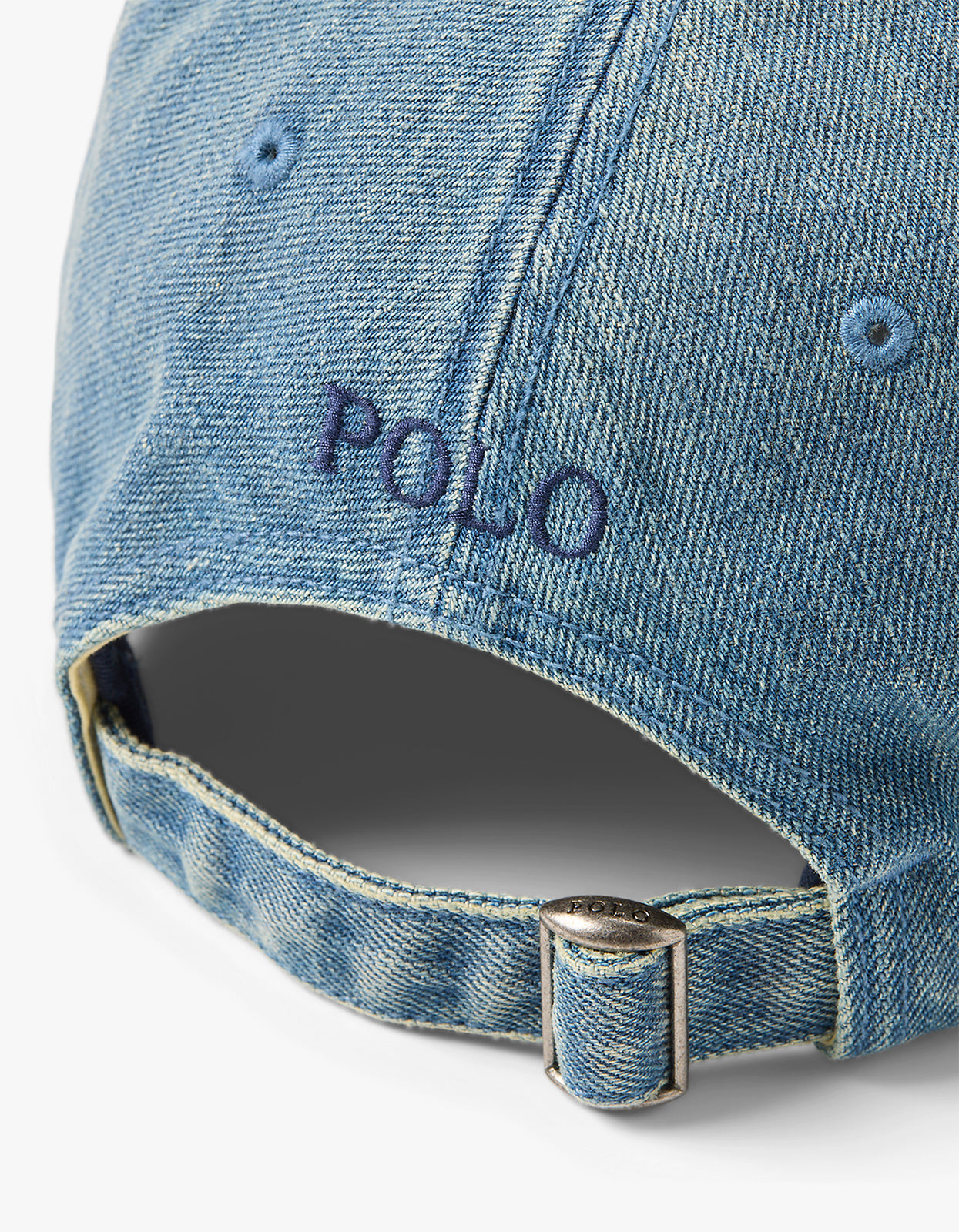 Indigo Denim Ball Cap - Light Wash Denim
