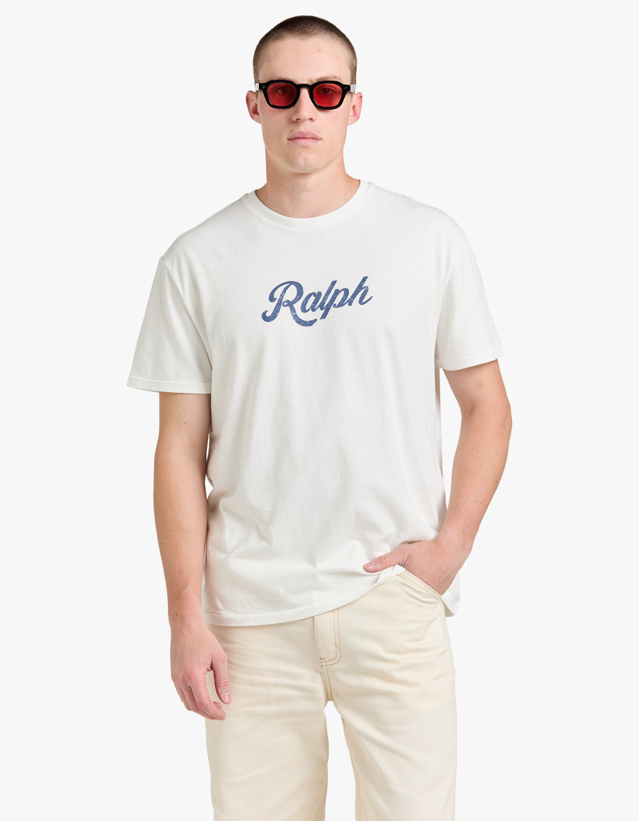 Classic Fit Uneven Jersey T Shirt - Nevis