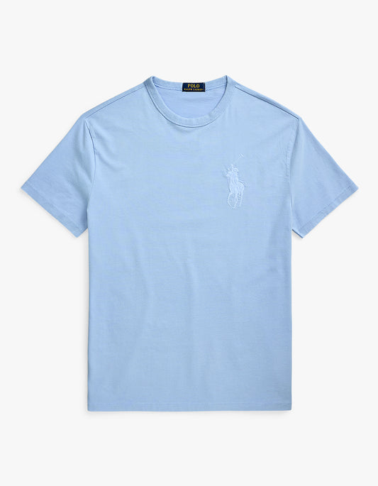 Classic Fit Big Pony Jersey T Shirt - Chambray Blue