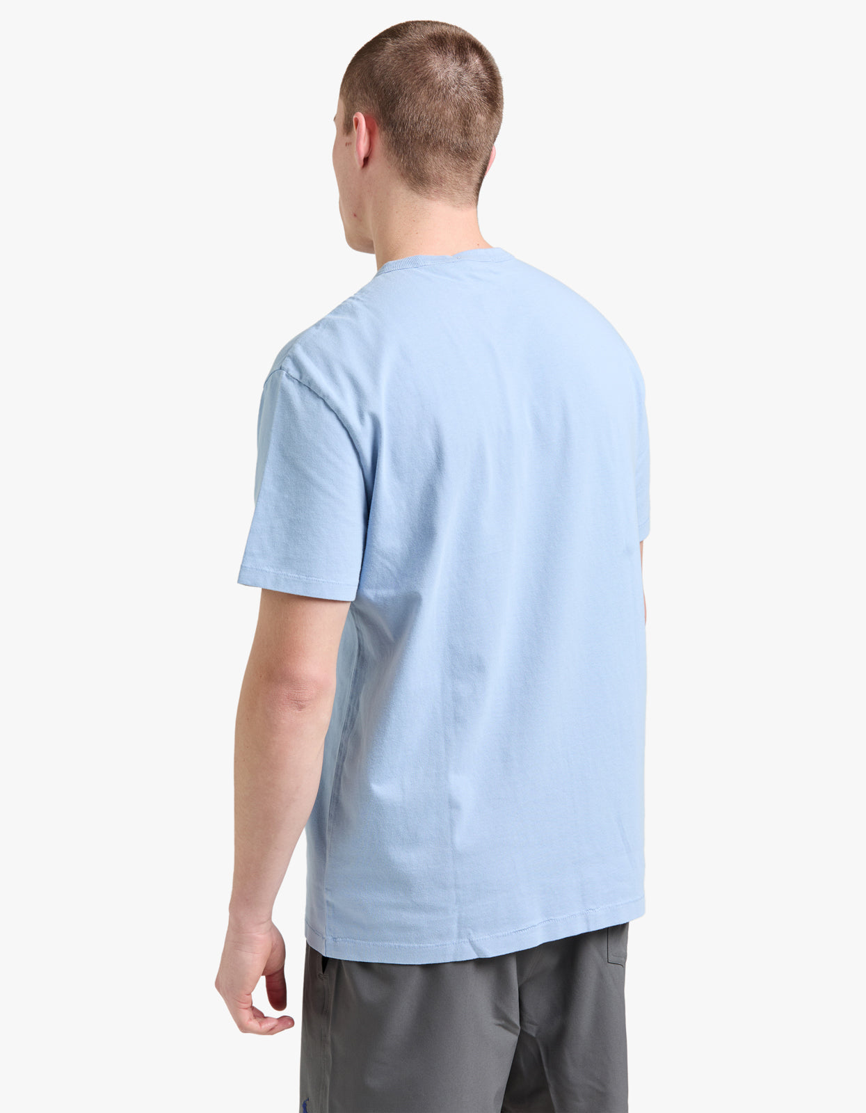Classic Fit Big Pony Jersey T Shirt - Chambray Blue