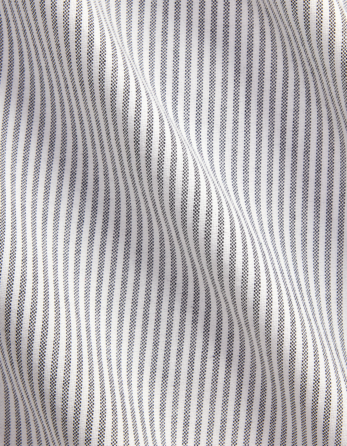 Custom Fit Striped Oxford Shirt - 6636O Slate/White