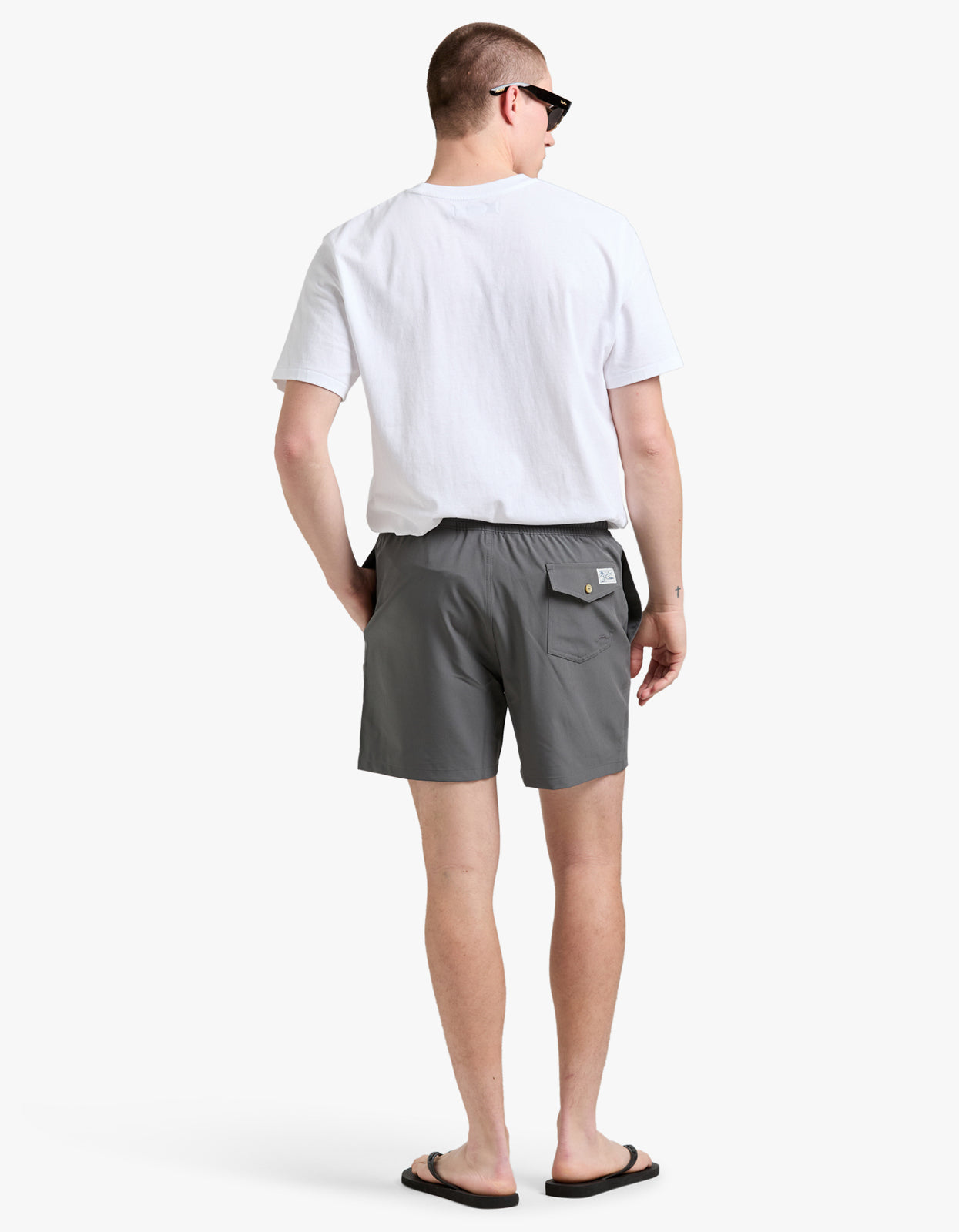 5.75 Inch Traveler Classic Swim Trunk - Grey Cast