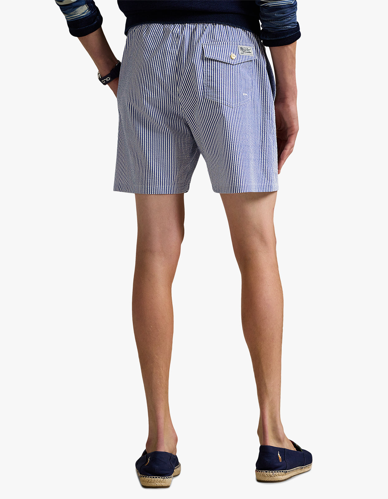 5.75 Inch Traveler Classic Swim Trunk - Cruise Royal Seersucker