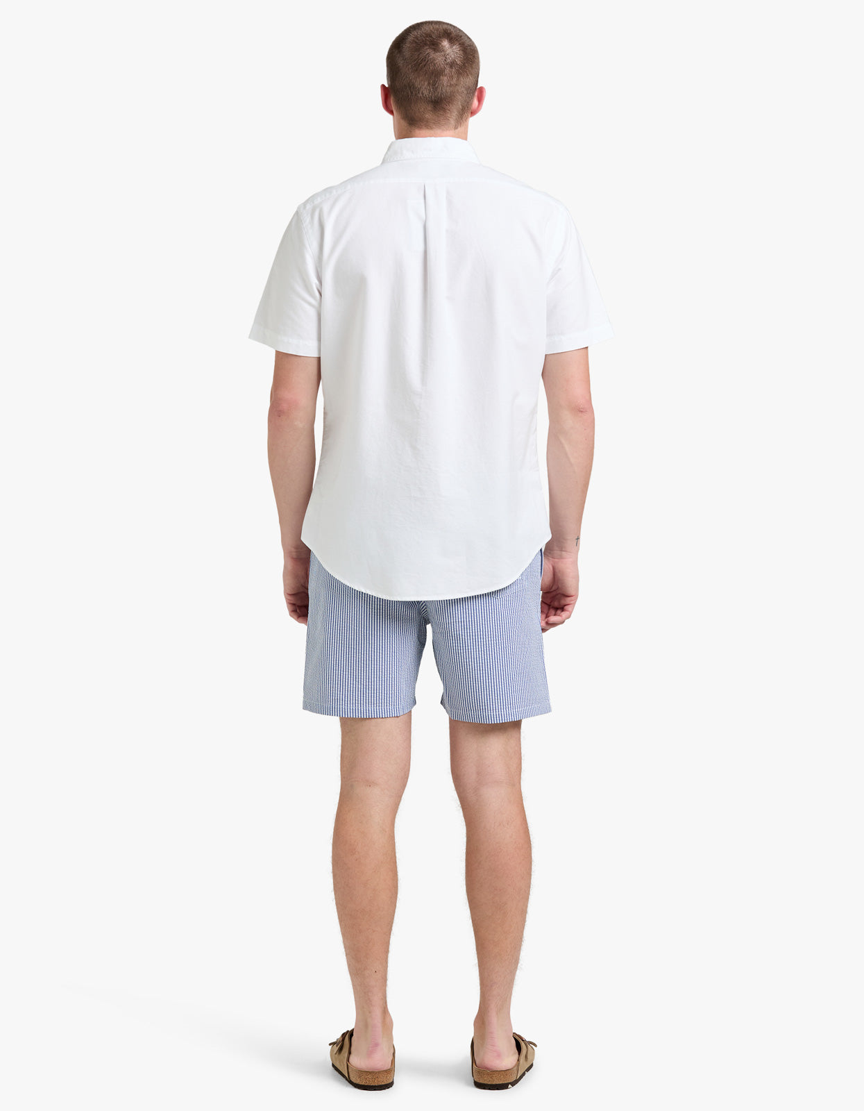 5.75 Inch Traveler Classic Swim Trunk - Cruise Royal Seersucker