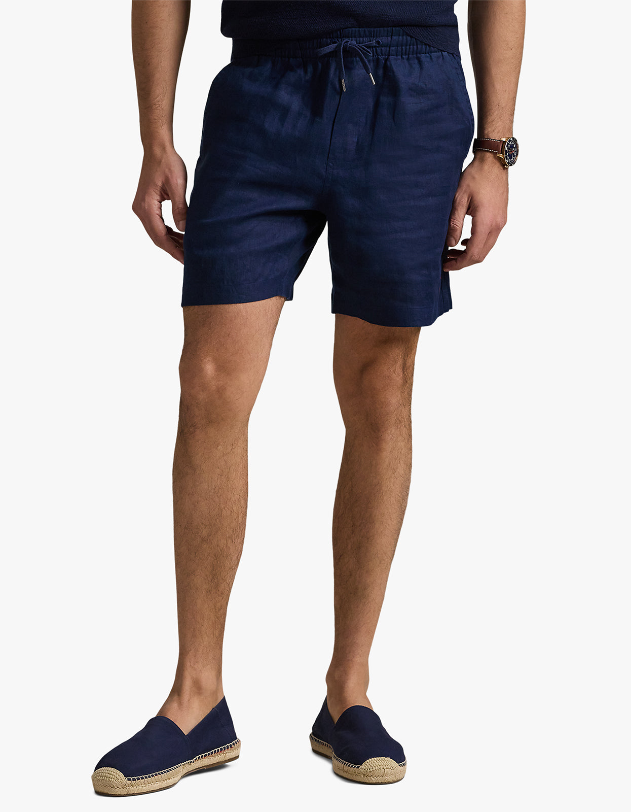6 Inch Polo Prepster Linen Short - Newport Navy
